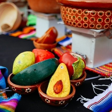 Decorations on the catering table
