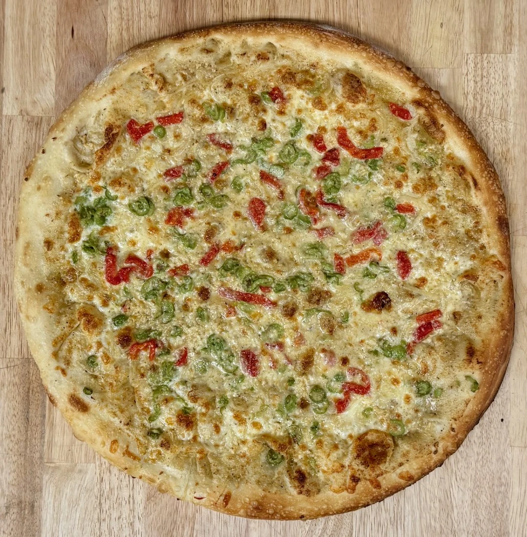 The Pope’s Blessing pizza at Bobaluchi Pizza
