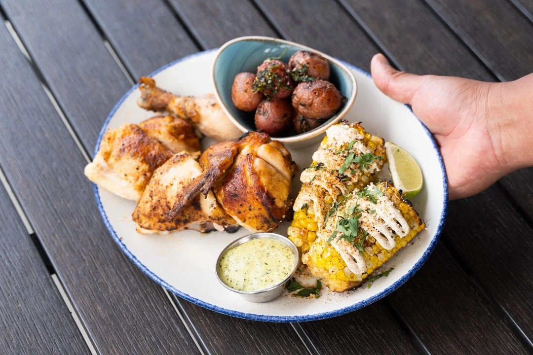 Rotisserie chicken with sides