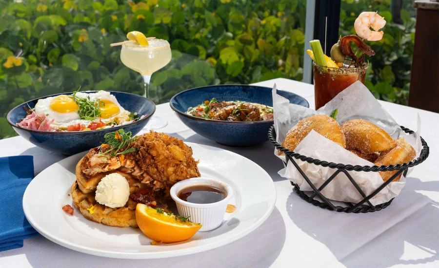 Sunday brunch plates