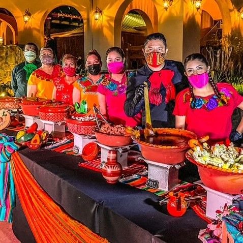 Catering staff group photo