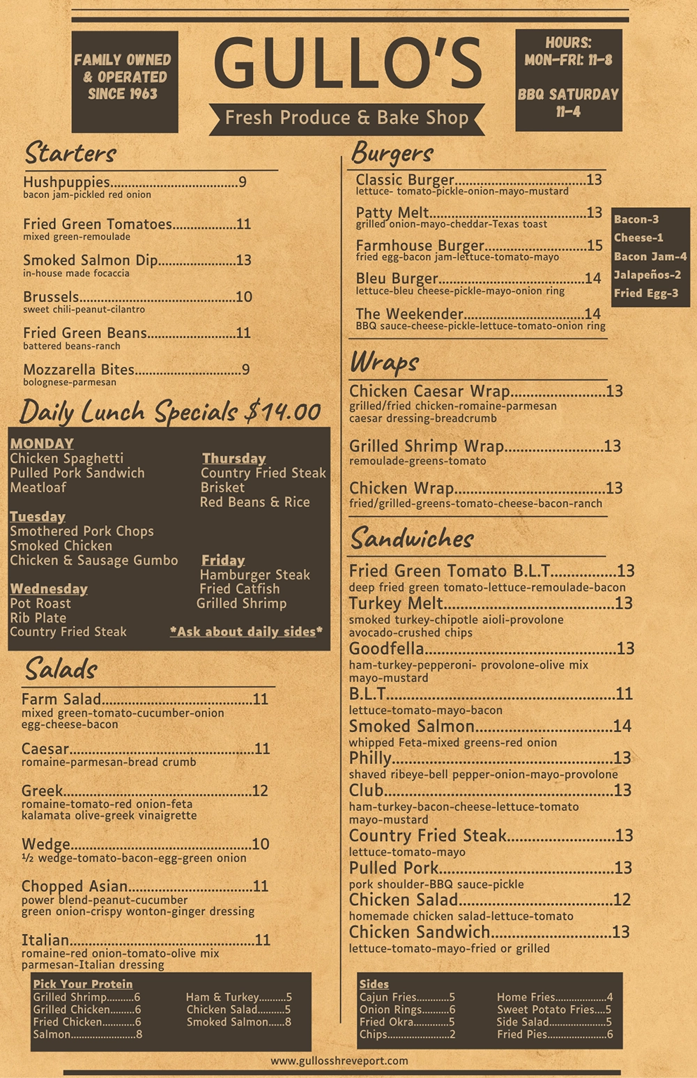 gullo's menu 1