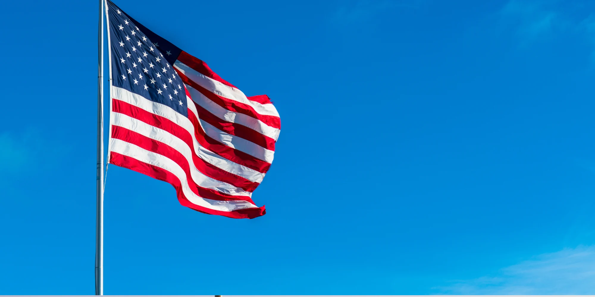 American Flag on a flag pole
