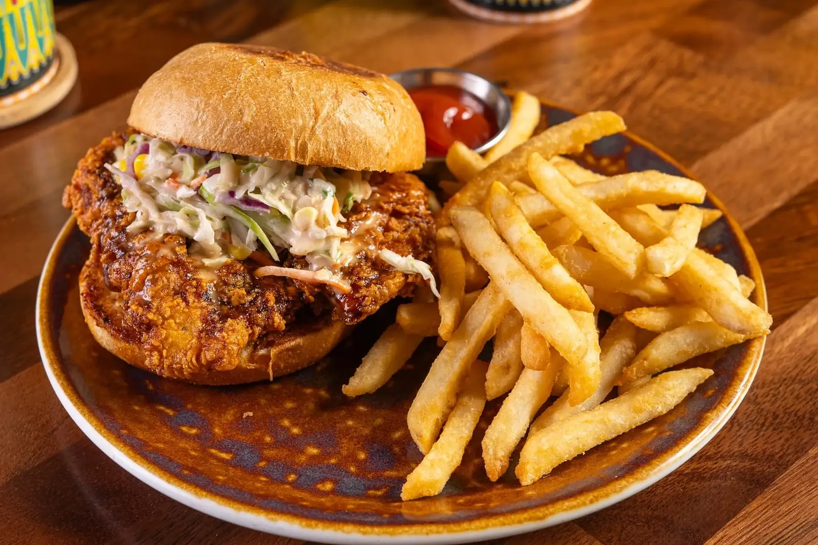 Sandwich and fries