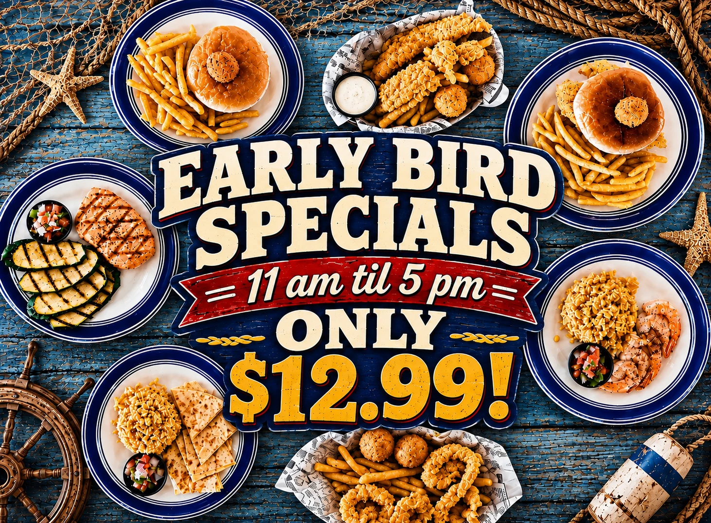 Shuck Me Early Bird Specials menu