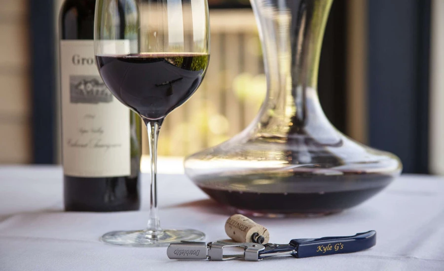Red wine and a decanter