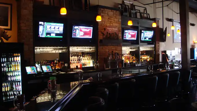 Indoors of white rhino