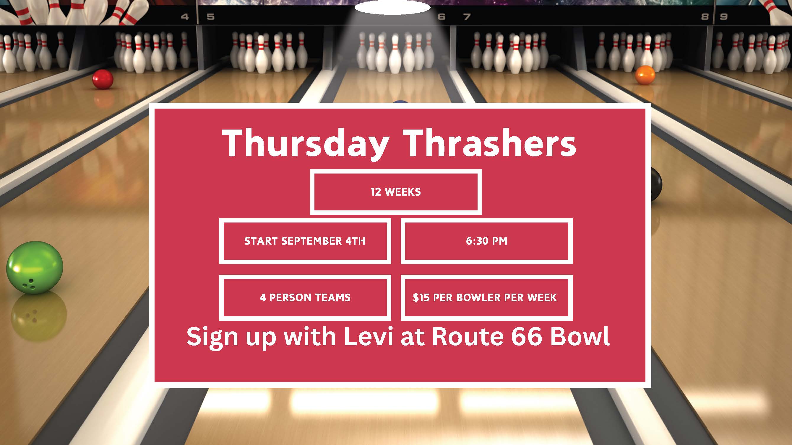 Thursday Thrillers Bowling League  4 person teams 