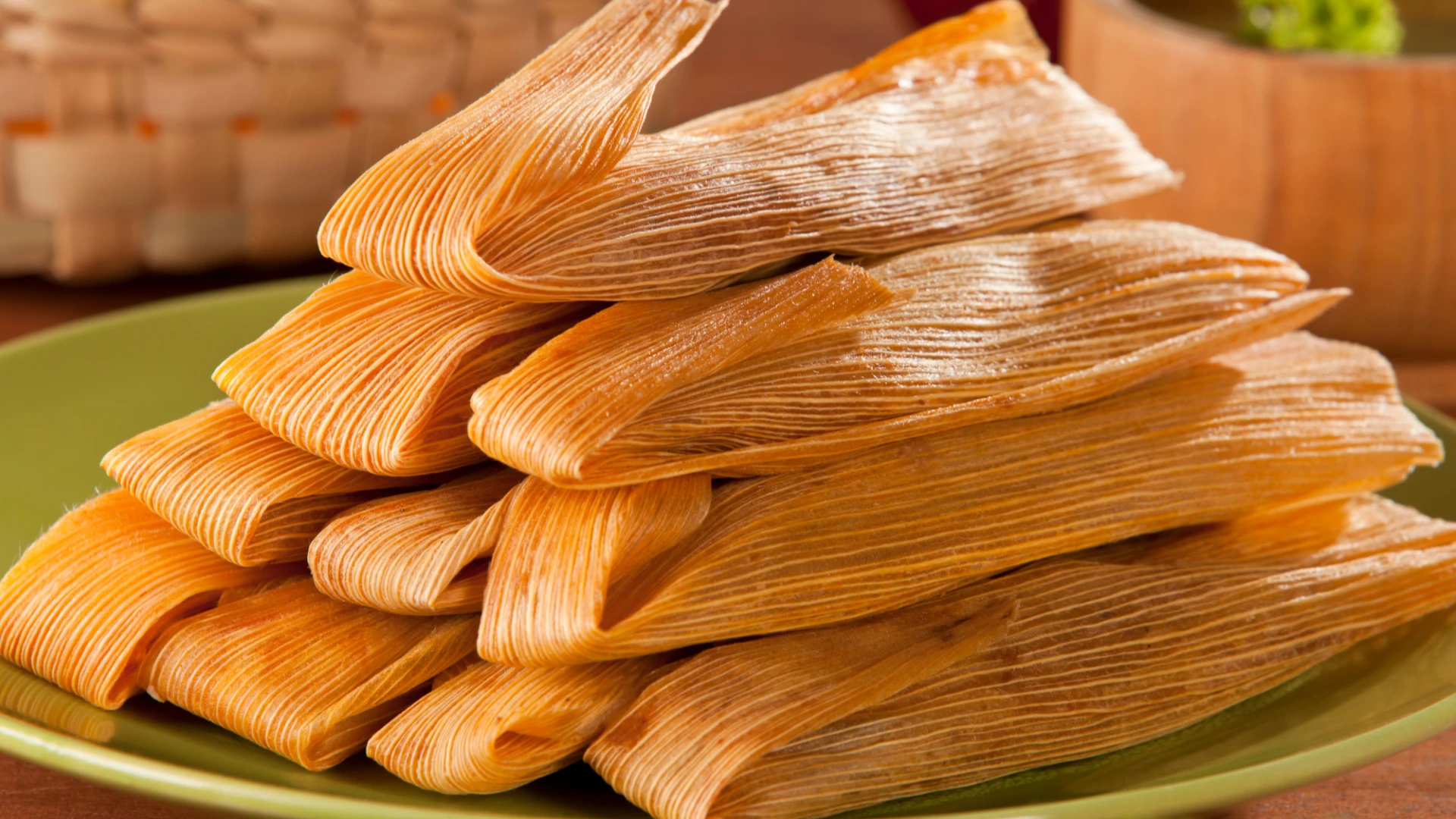 Tamales on a plate