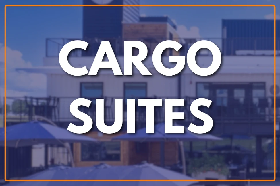Cargo Suites overlooking the stage