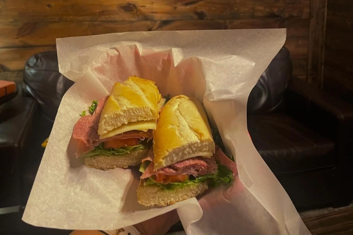 sub sandwiches from the pizza place