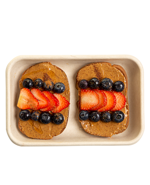 Almond Butter Berry Toast