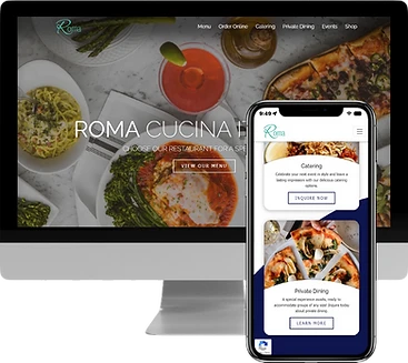 Roma template on a computer