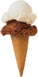 Waffle cone double scoop placeholder