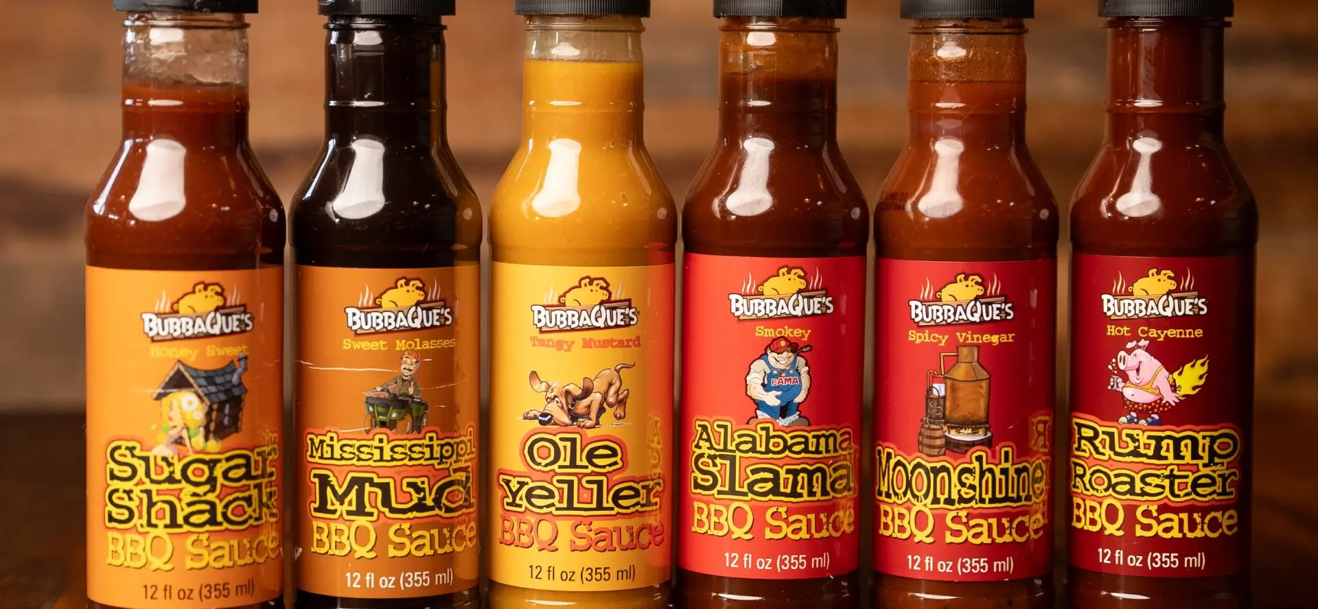 BubbaQue's BBQ sauce lineup