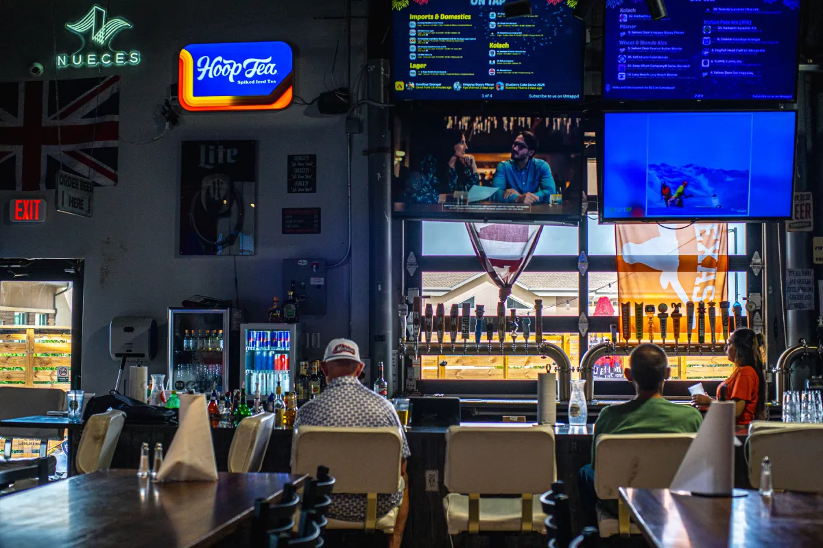 Inside the restaurant