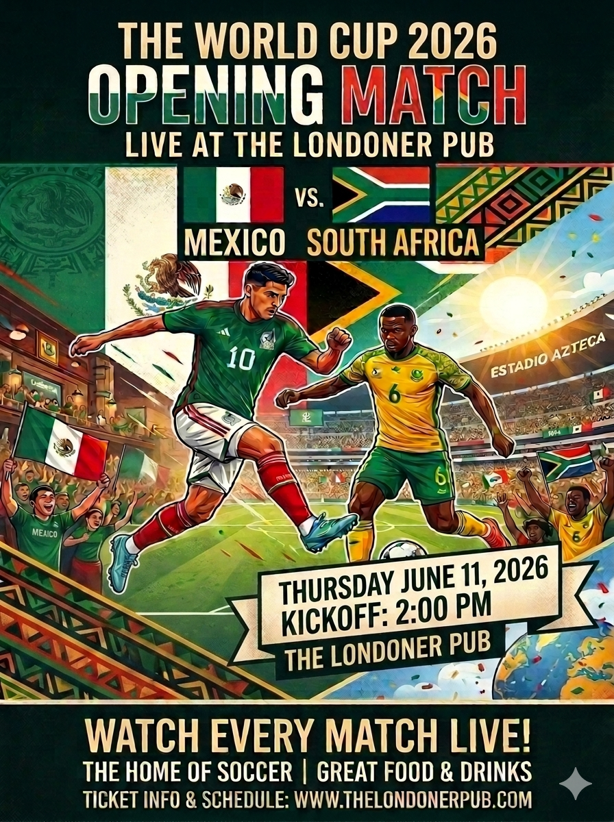 June 11 World Cup match flyer