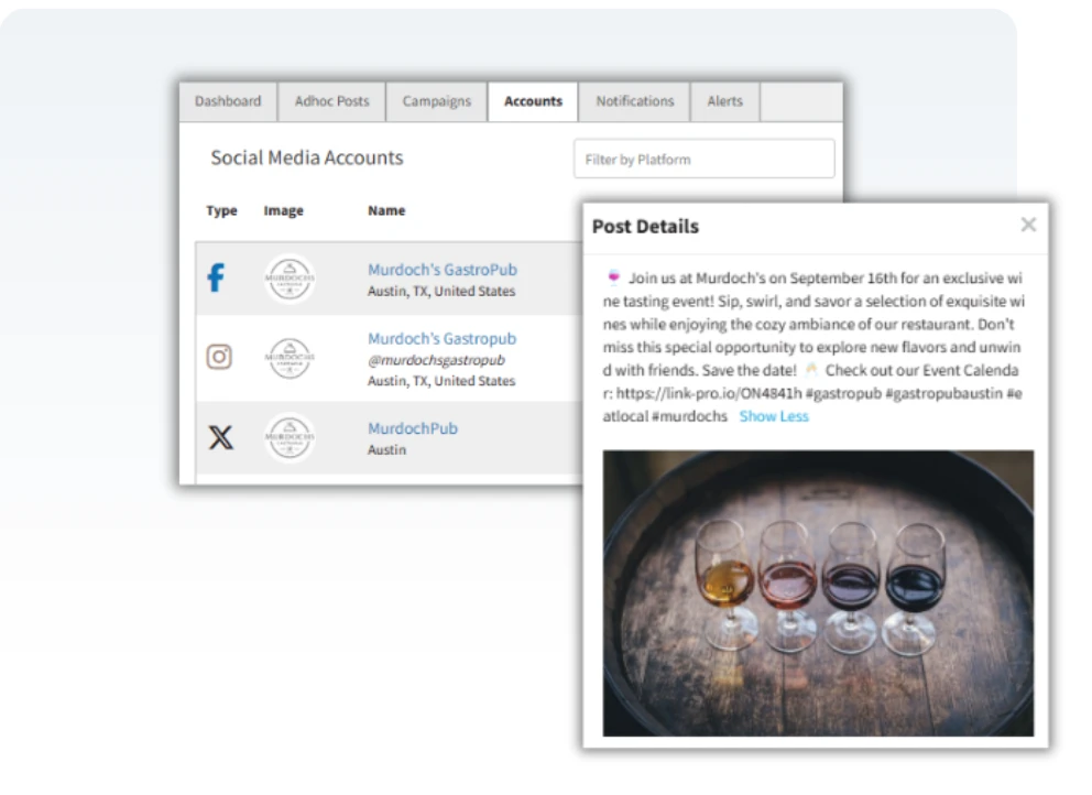 Examples of Social Media Posts