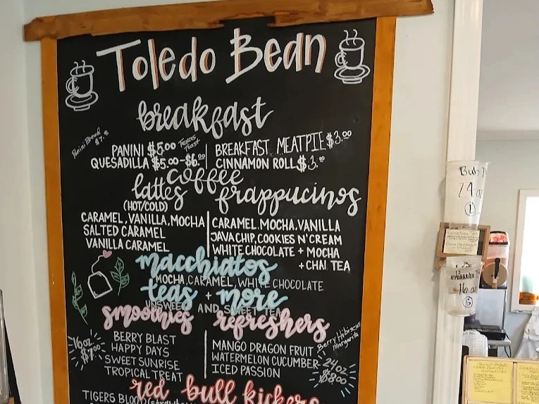 menu sign for toledo bean
