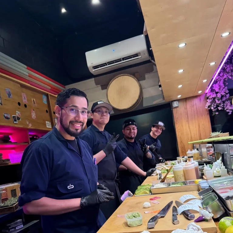 Lucky Robot kitchen crew