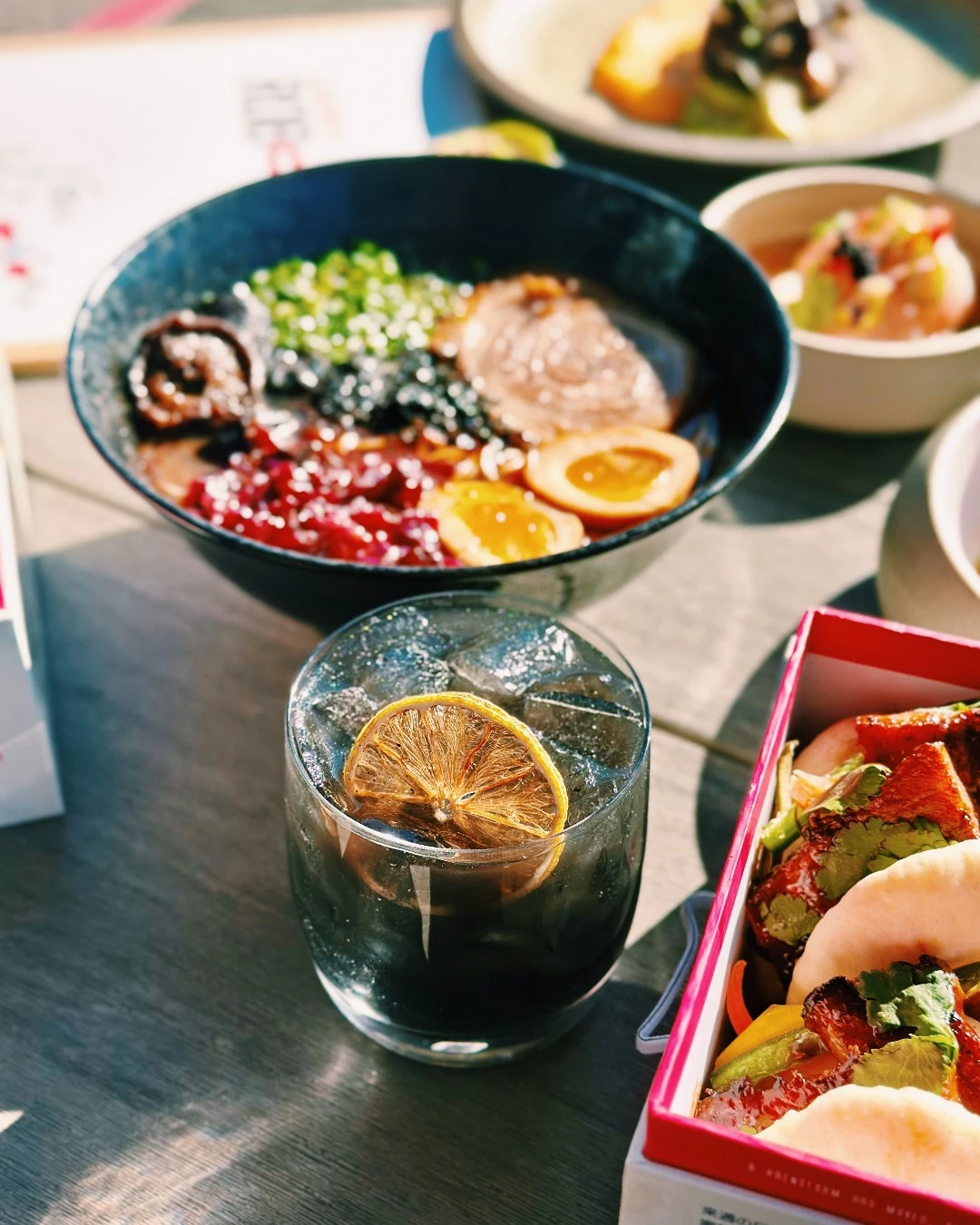 Lucky Robot dishes and drinks