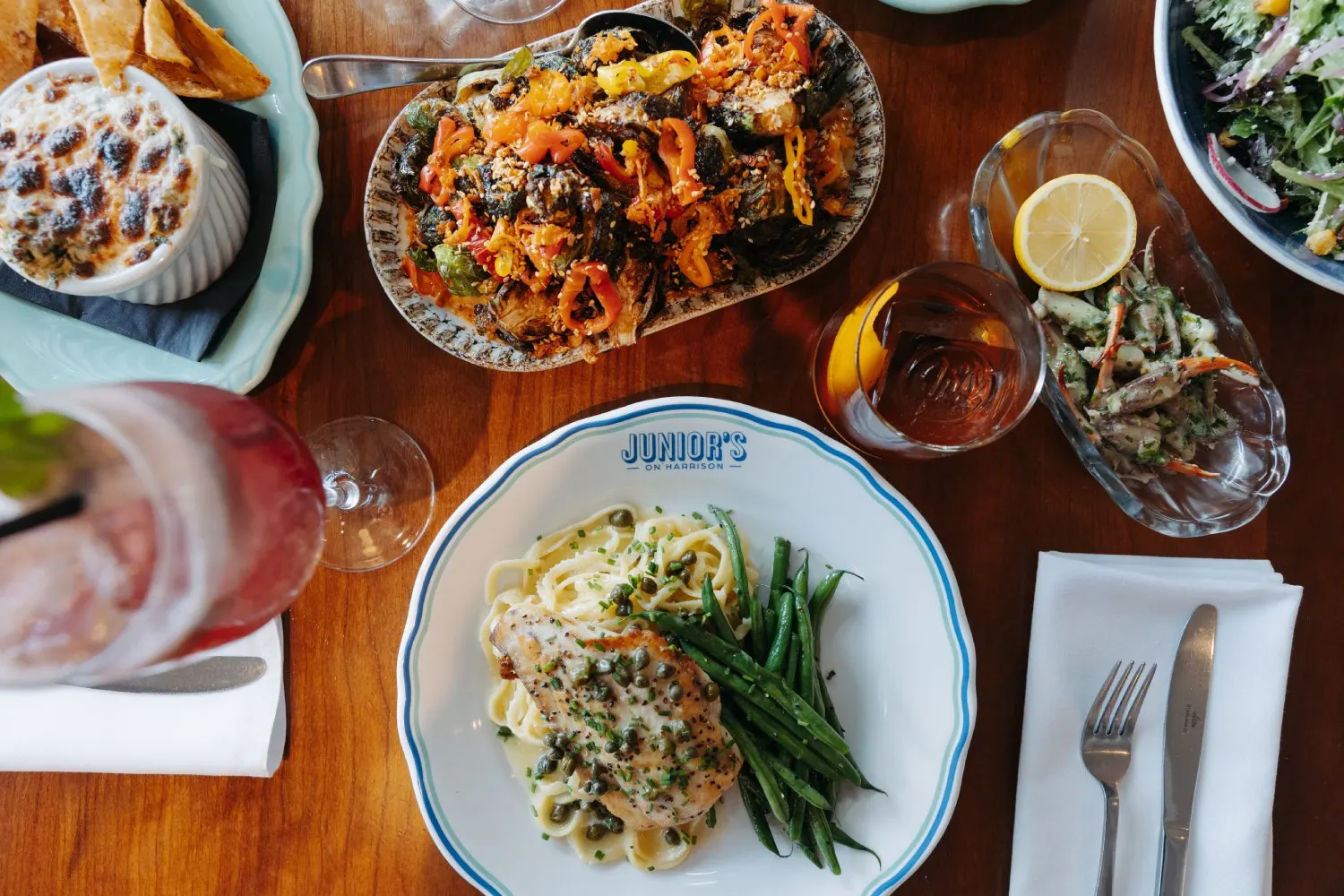 Brunch plate at Junior’s on Harrison