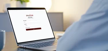 Someone logging into the Engage command center