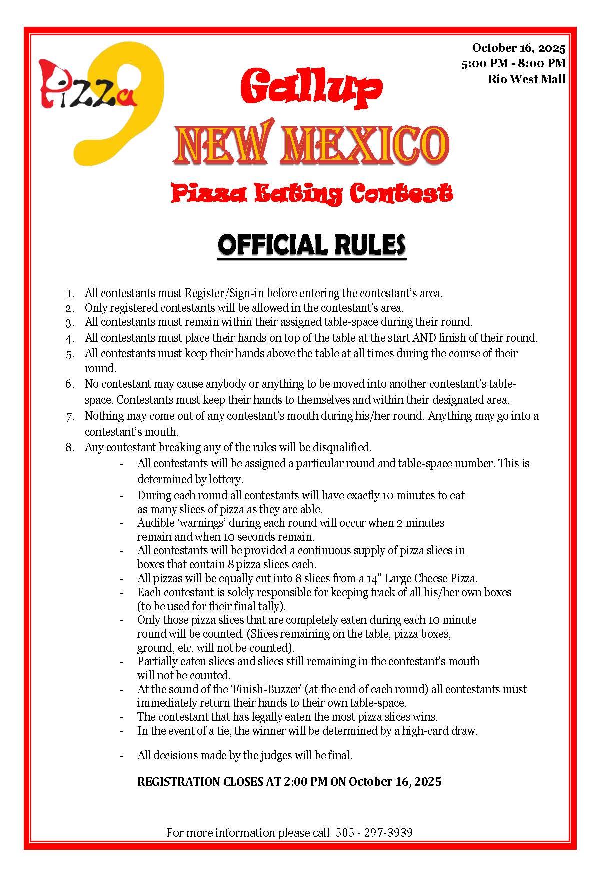 Official rules flyer preview