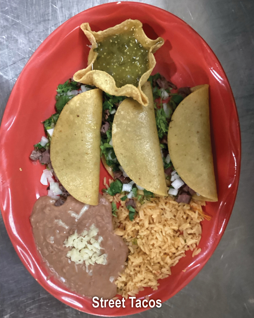 Mexican Street Tacos with grilled veggies