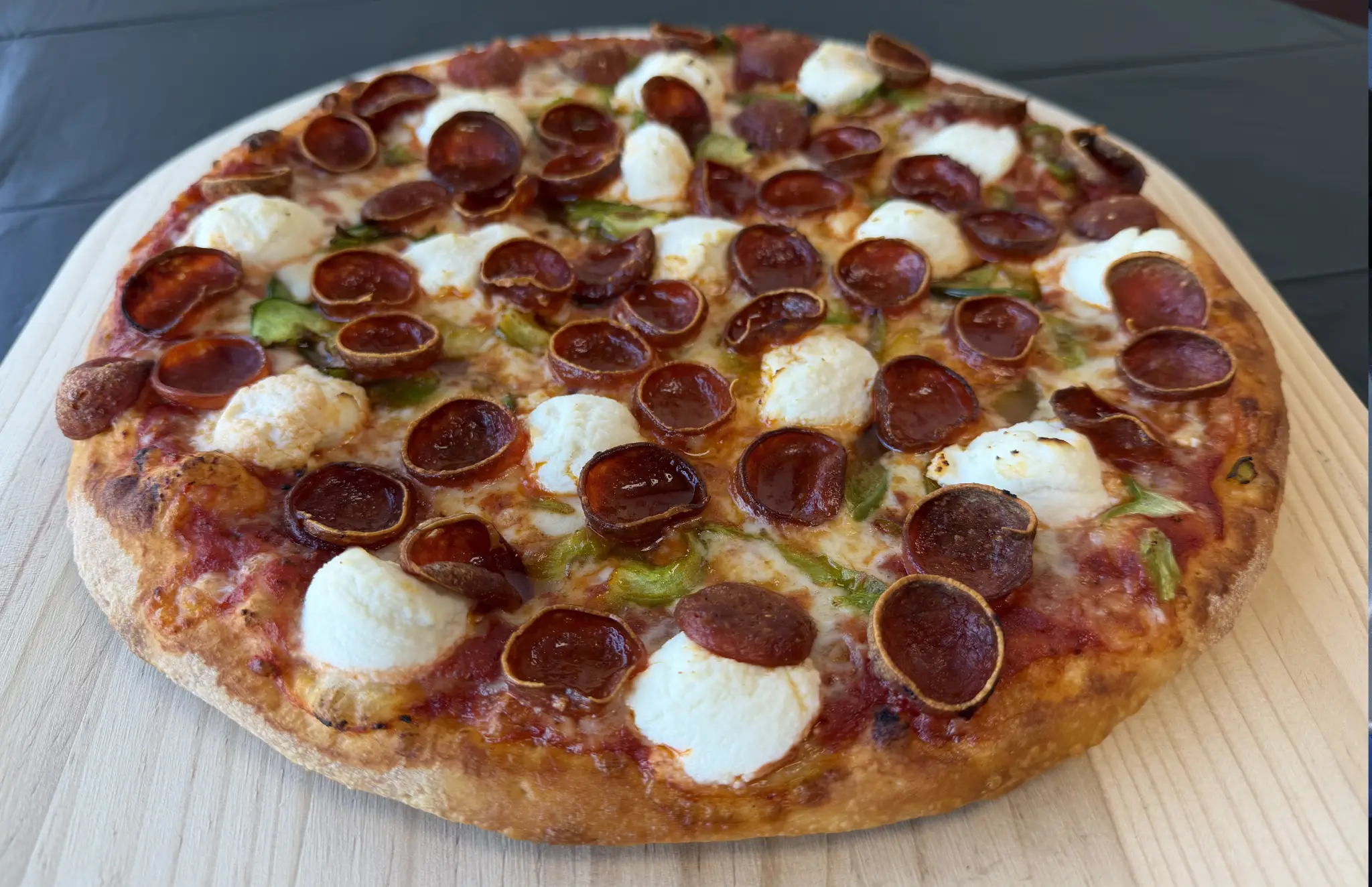 XXL pizza at Pepperoni's Pizzeria Italian restaurant