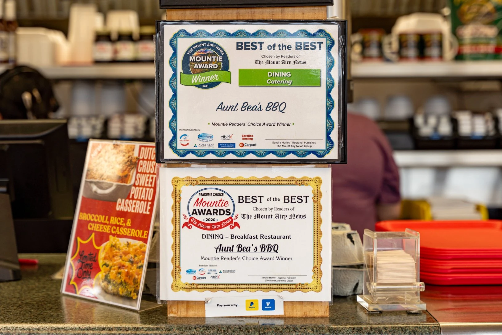 Aunt Bea's Barbecue Awards