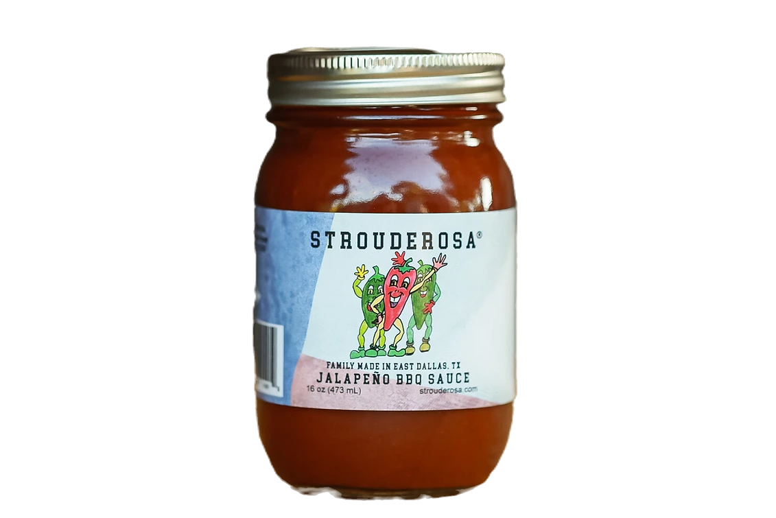 bottle of strouderosa bbq jam