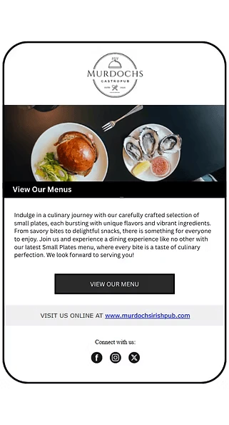 Mobile email preview on a phone