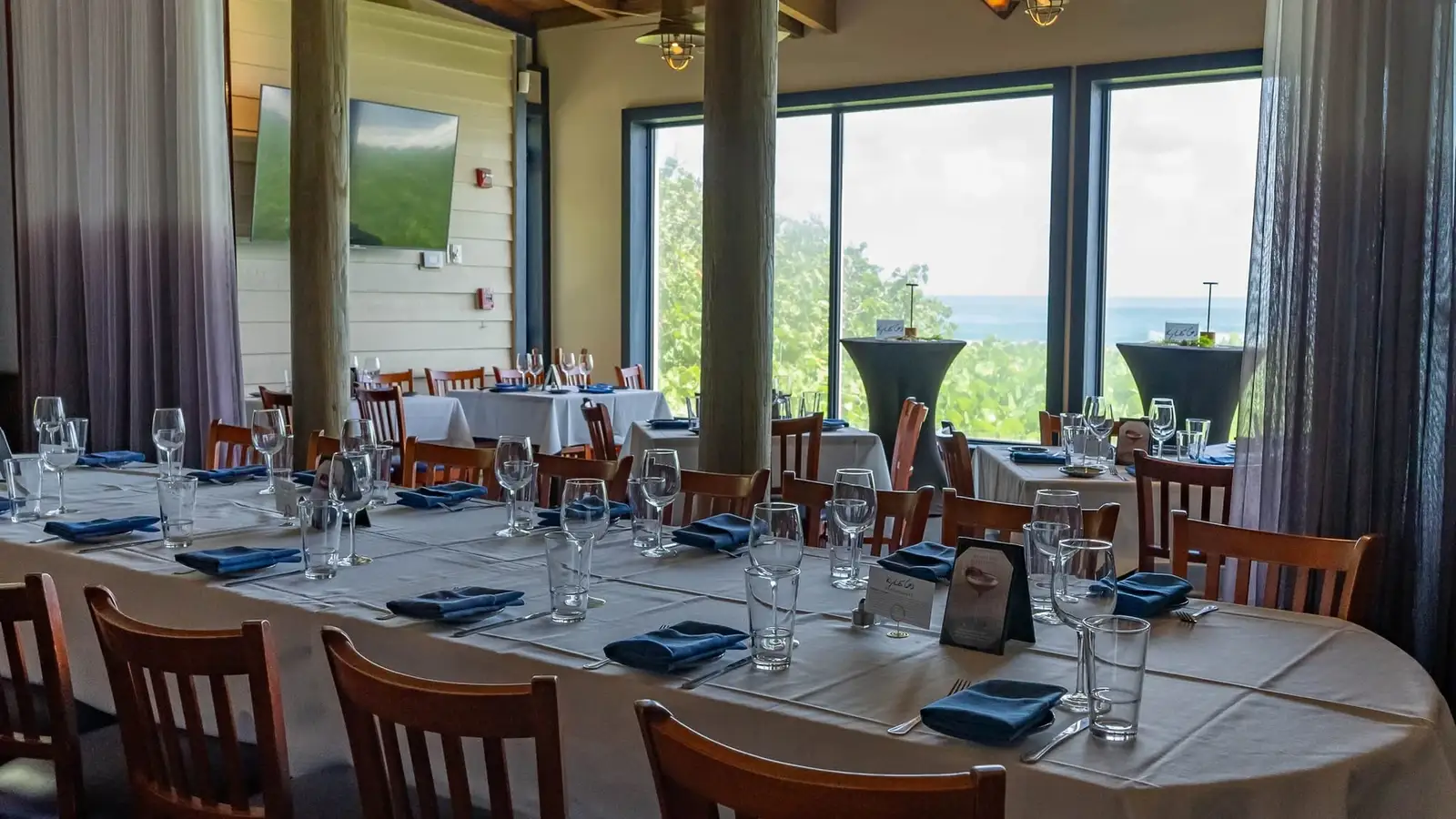 Oceanfront dining room at Kyle G's Prime