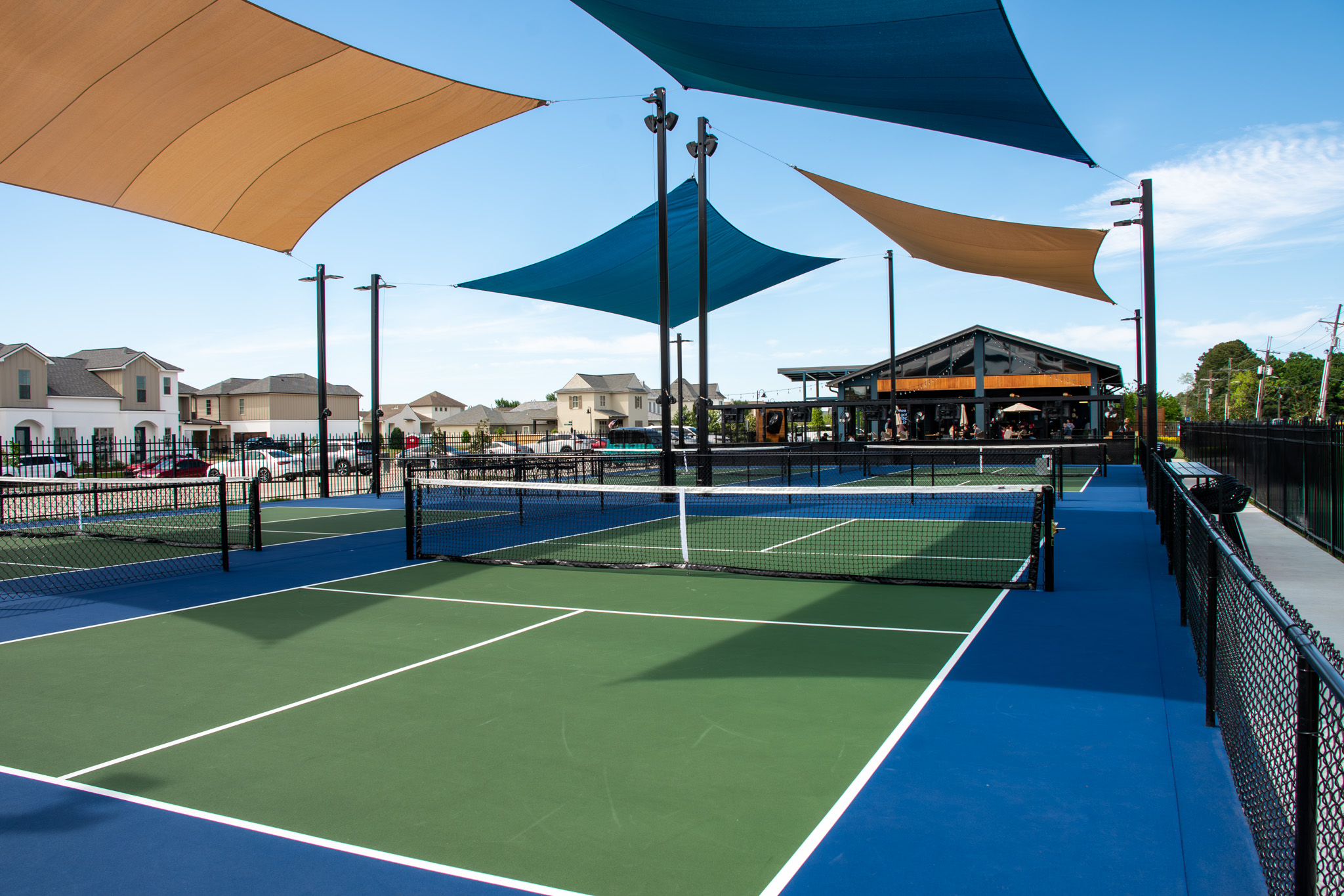 Courts with the SMASH patio building in the background