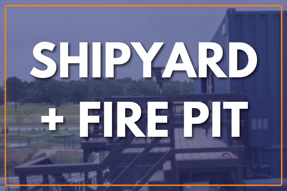 Shipyard and Fire Pit outdoor space at Cargo
