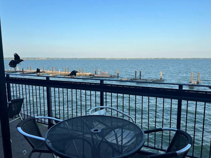 Exterior view of Primo's Tex Mex Grille with balcony seating