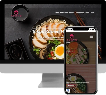 Tokyo template on a computer