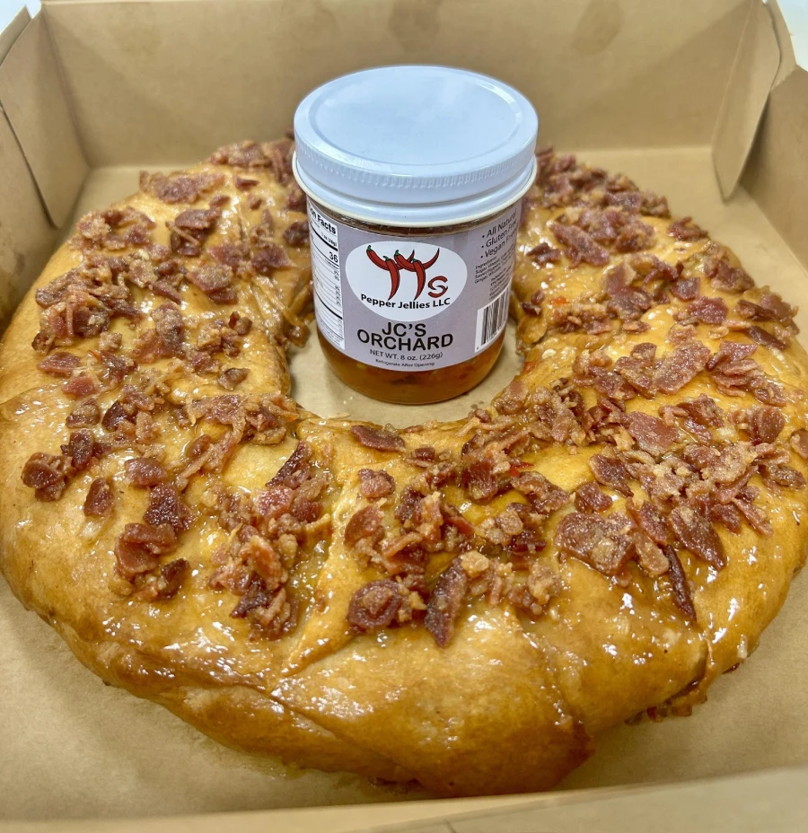 Boudin Pepper Jelly King Cake