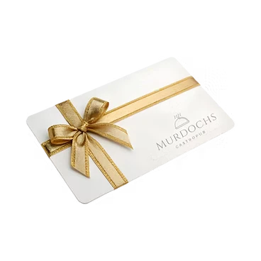 Gift card with ribbon