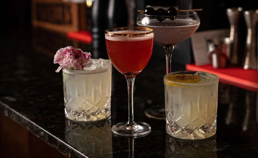 Craft cocktails at happy hour