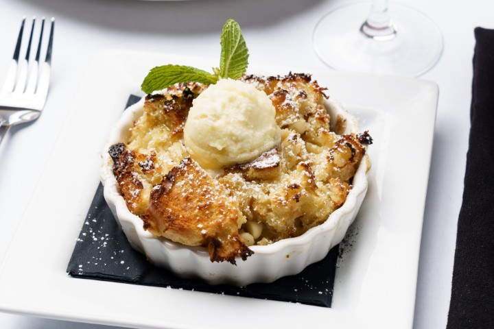 White Chocolate Bread Pudding