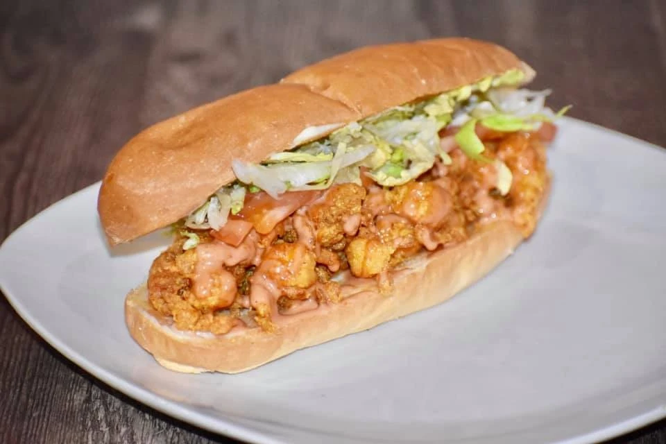 Fried Crawfish Poboy Combo