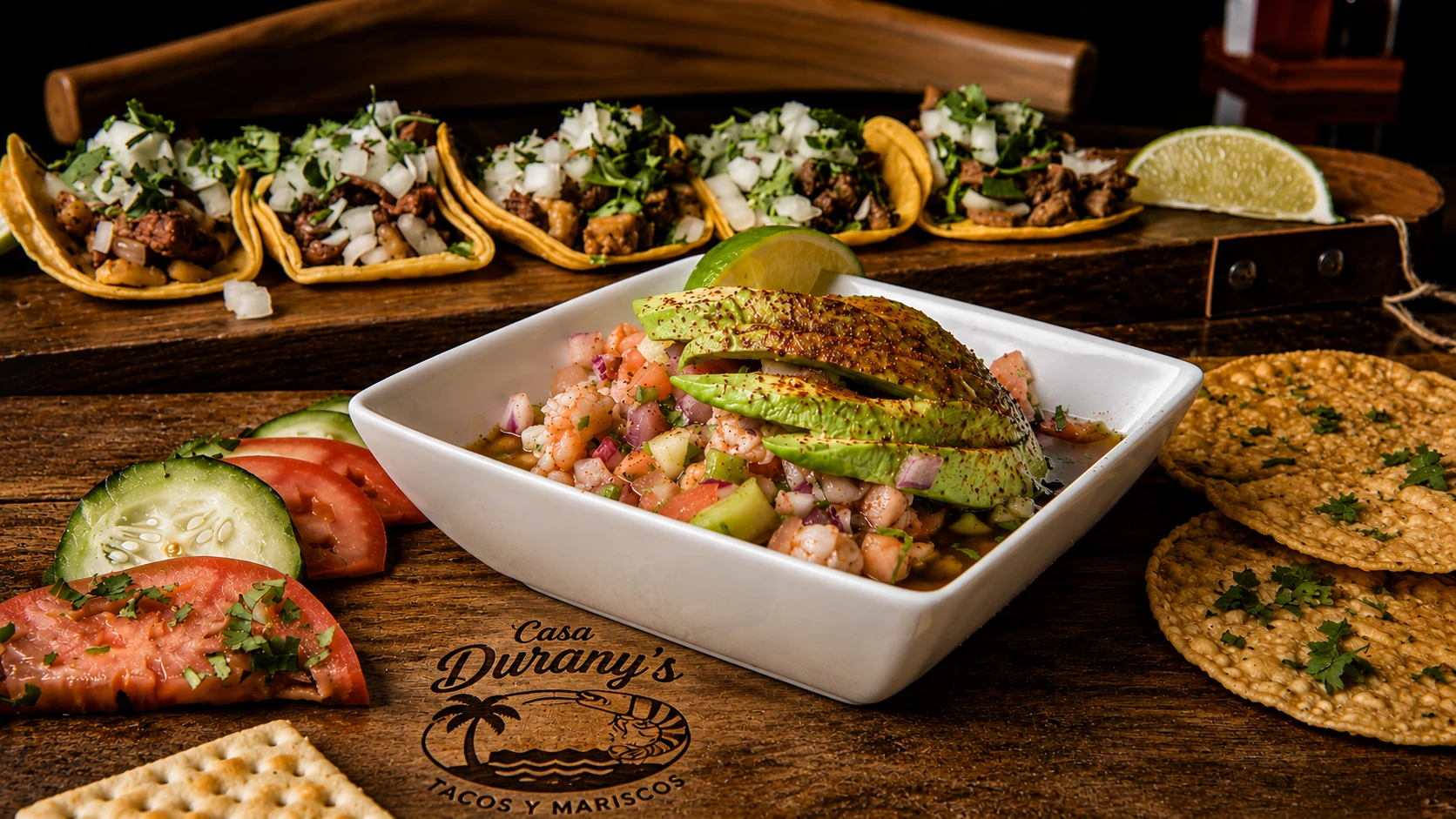 Fresh Mexican seafood, street tacos, and sushi at Casa Durany’s Tacos y Mariscos in Frisco, TX