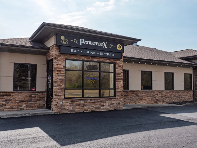 Exterior of Patriot Box Sports Grill