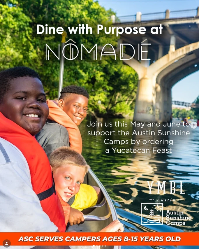 Children canoeing on Lady Bird Lake at Austin Sunshine Camps — ASC serves campers ages 8 to 15 years old